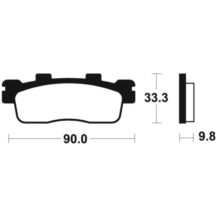 Bromsbelägg BAK Sintrad Metall Tecnium – bild 2