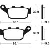 Bromsbelägg BAK Sintrad Metall Tecnium – miniatyr 2