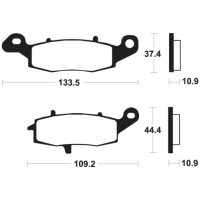 Bromsbelägg BAK Sintrad Metall Tecnium