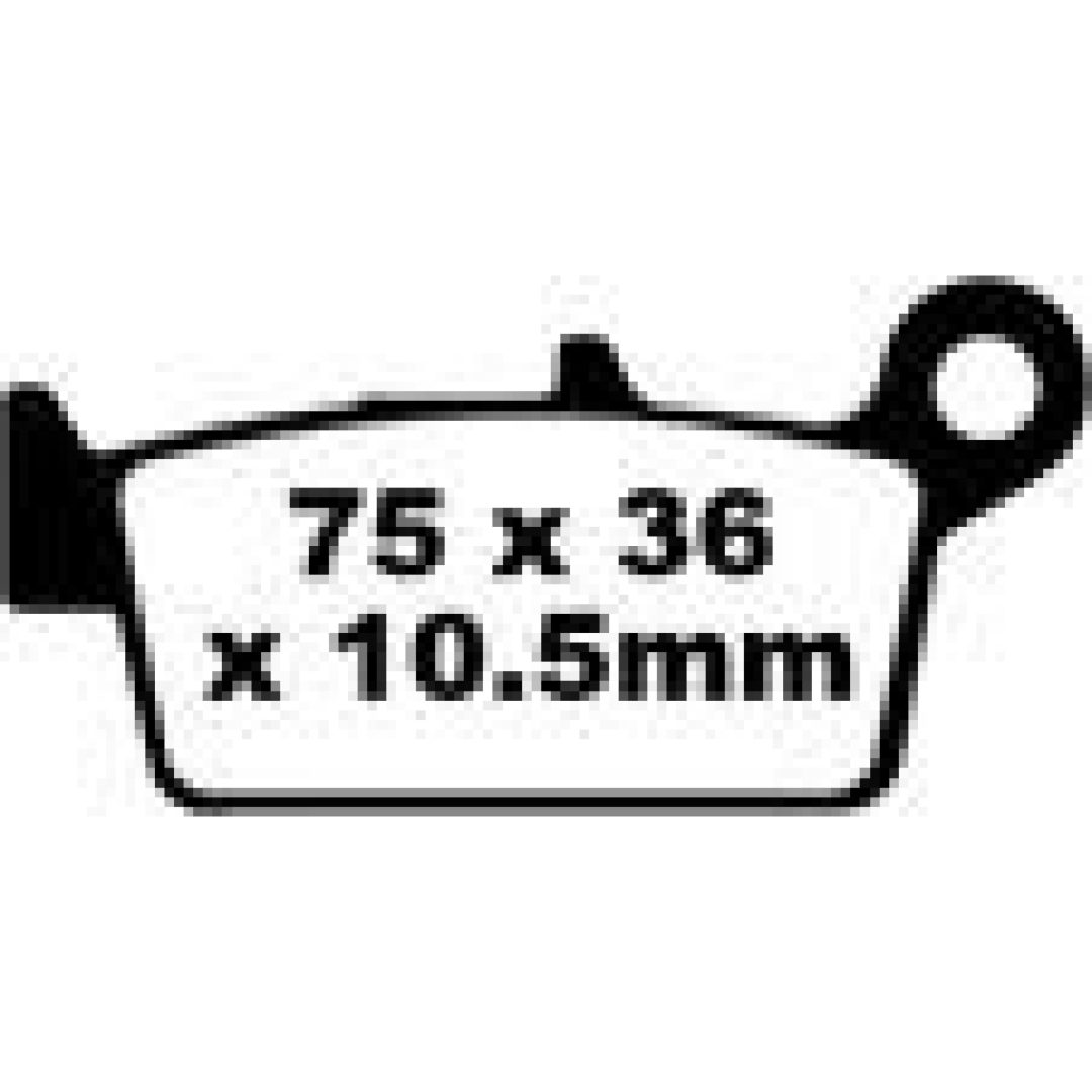 Bromsbelägg BAK TT Sport Carbon EBC Bak