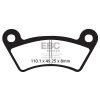 Bromsbelägg BAK TT Sport Carbon EBC BRAKE PAD CARBON ENDURO – miniatyr 1