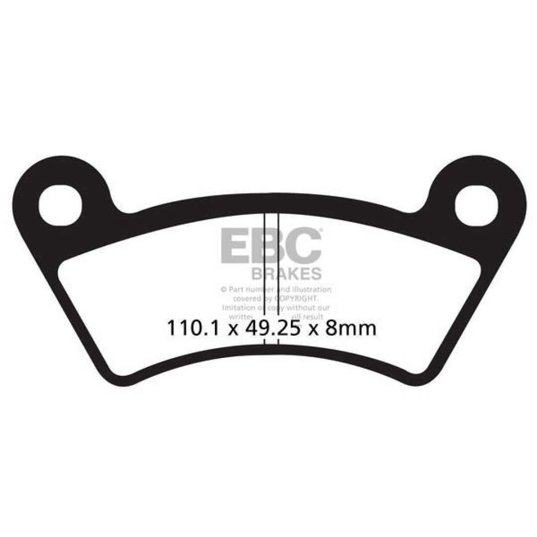 Bromsbelägg BAK TT Sport Carbon EBC BRAKE PAD CARBON ENDURO