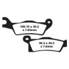 Bromsbelägg BAK TT Sport Carbon EBC TT Sport Carbon – miniatyr 1