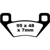 Bromsbelägg BAK TT Sport Carbon EBC TT Sport Carbon – miniatyr 1