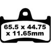 Bromsbelägg BAK TT Sport Carbon EBC TT Sport Carbon – miniatyr 1