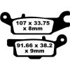 Bromsbelägg BAK TT Sport Carbon EBC TT Sport Carbon – miniatyr 1