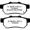 Bromsbelägg BAK TT Sport Carbon EBC TT Sport Carbon – miniatyr 2