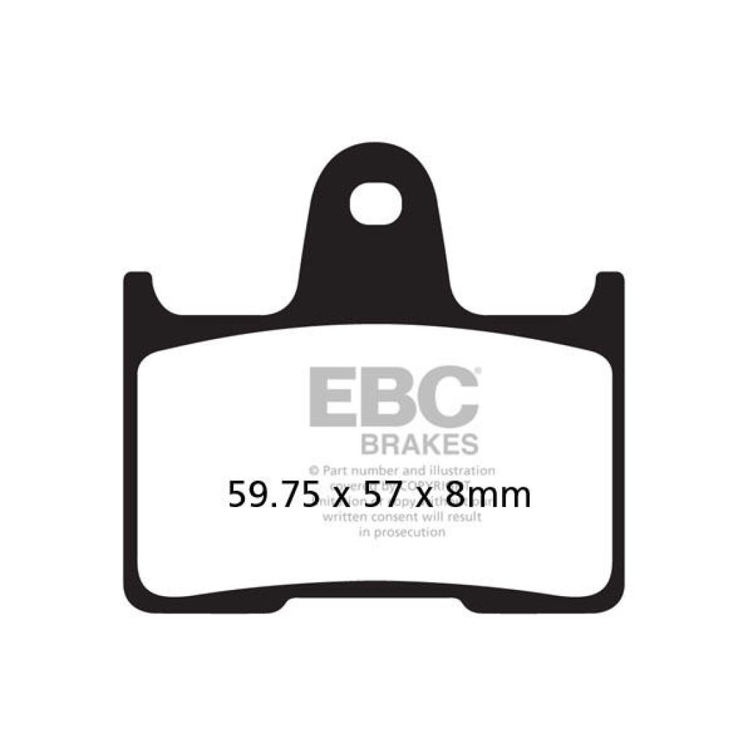 Bromsbelägg BAK V-Semi Sinter EBC Bak