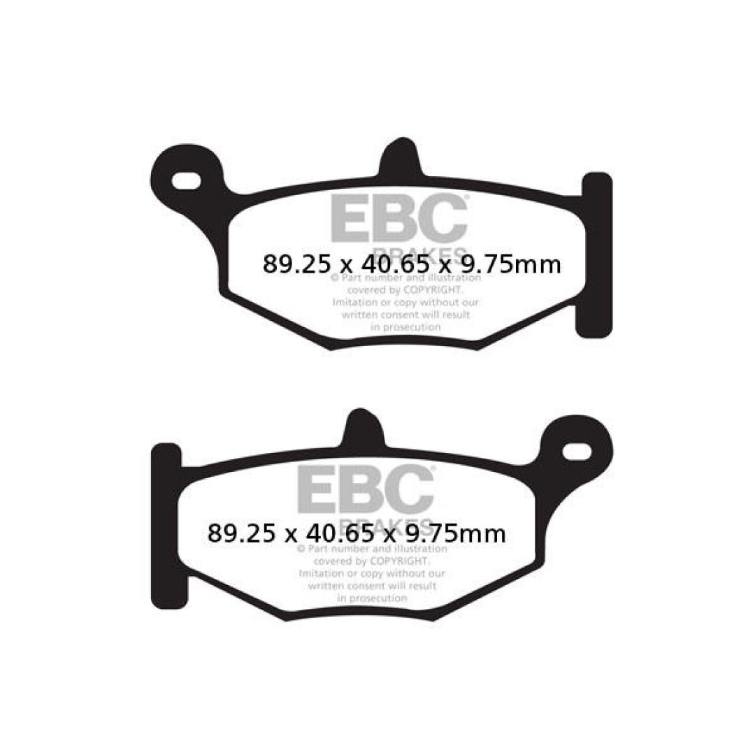 Bromsbelägg BAK V-Semi Sinter EBC BRAKE PAD SEMI-SINTER TOURING – bild 2