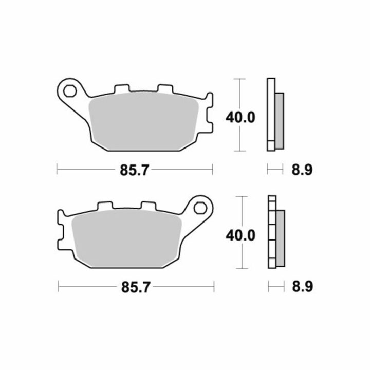 Bromsbelägg Ceramic SBS – bild 2