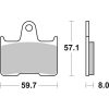Bromsbelägg Ceramic SBS Bromsbelägg – miniatyr 2