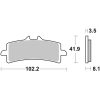 Bromsbelägg Competition Kolkeramik Brembo Natural – miniatyr 1
