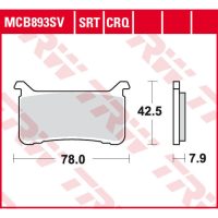 Bromsbelägg CRQ Fram TRW