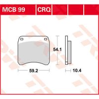 Bromsbelägg Crq Series TRW