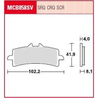 Bromsbelägg CRQ TRW