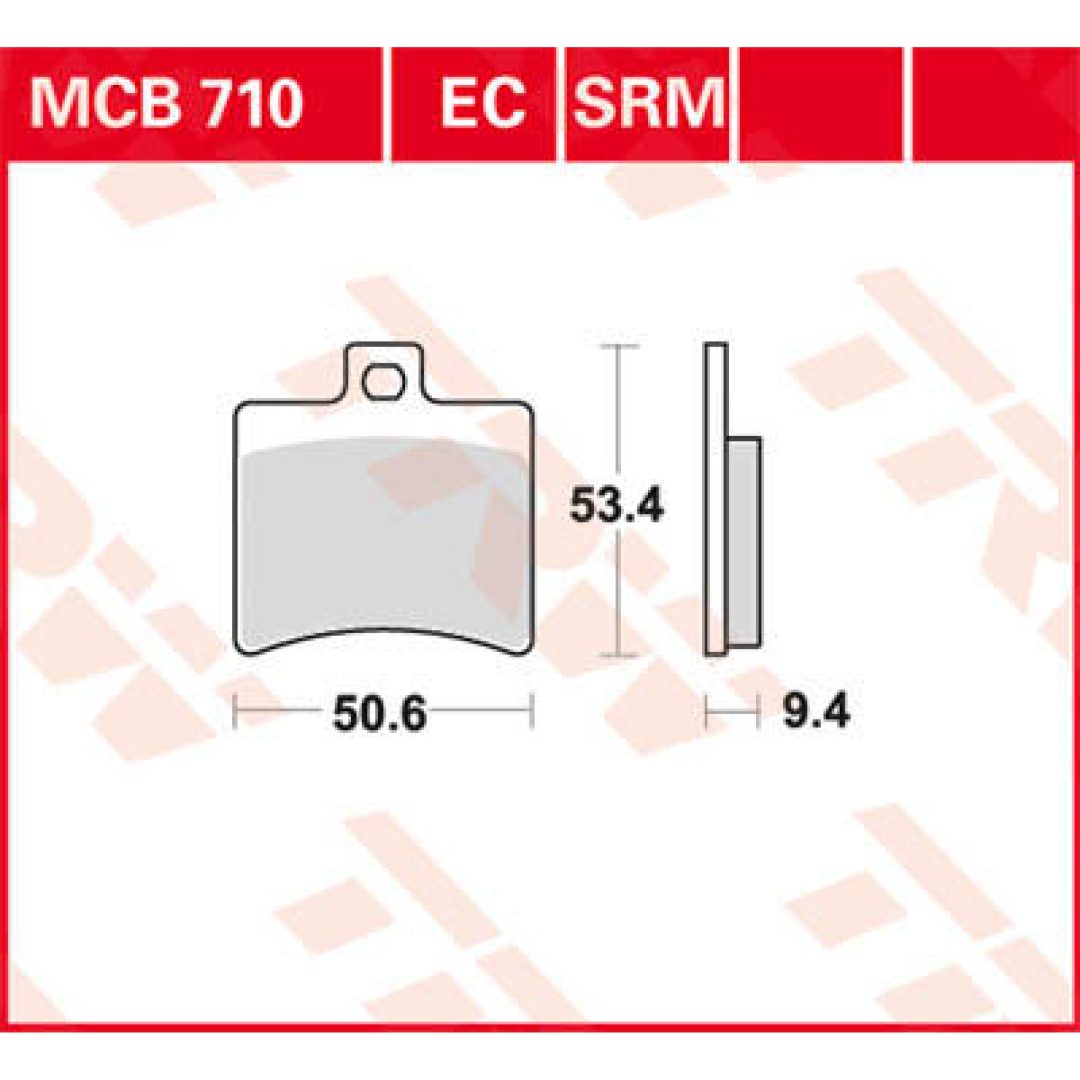 Bromsbelägg EC Organic TRW