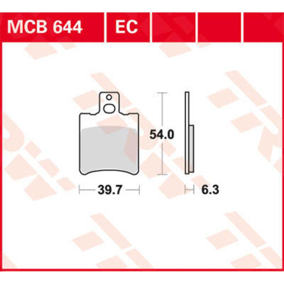 Bromsbelägg EC Organic TRW Silver