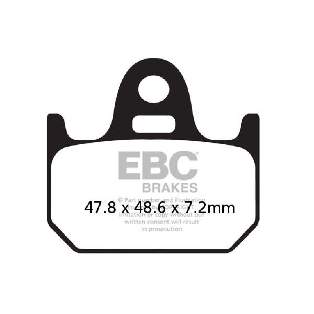 Bromsbelägg FA EBC Grå