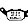 Bromsbelägg FA EBC Svart – miniatyr 1