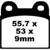 Bromsbelägg FA EBC Svart – miniatyr 1