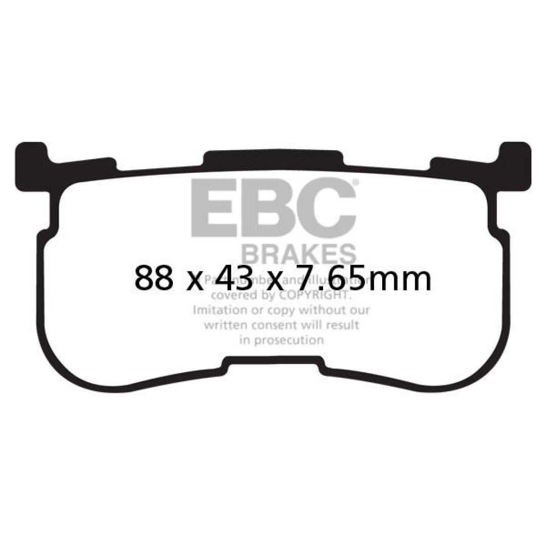 Bromsbelägg FA-HH EBC Brown