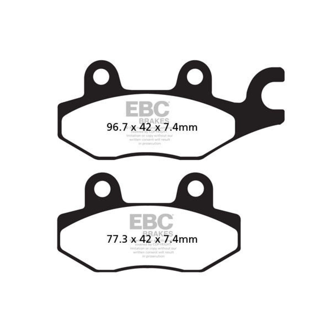 Bromsbelägg FA-HH Street EBC Brown