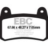 Bromsbelägg FA-HH Street Fram EBC Grå – miniatyr 1