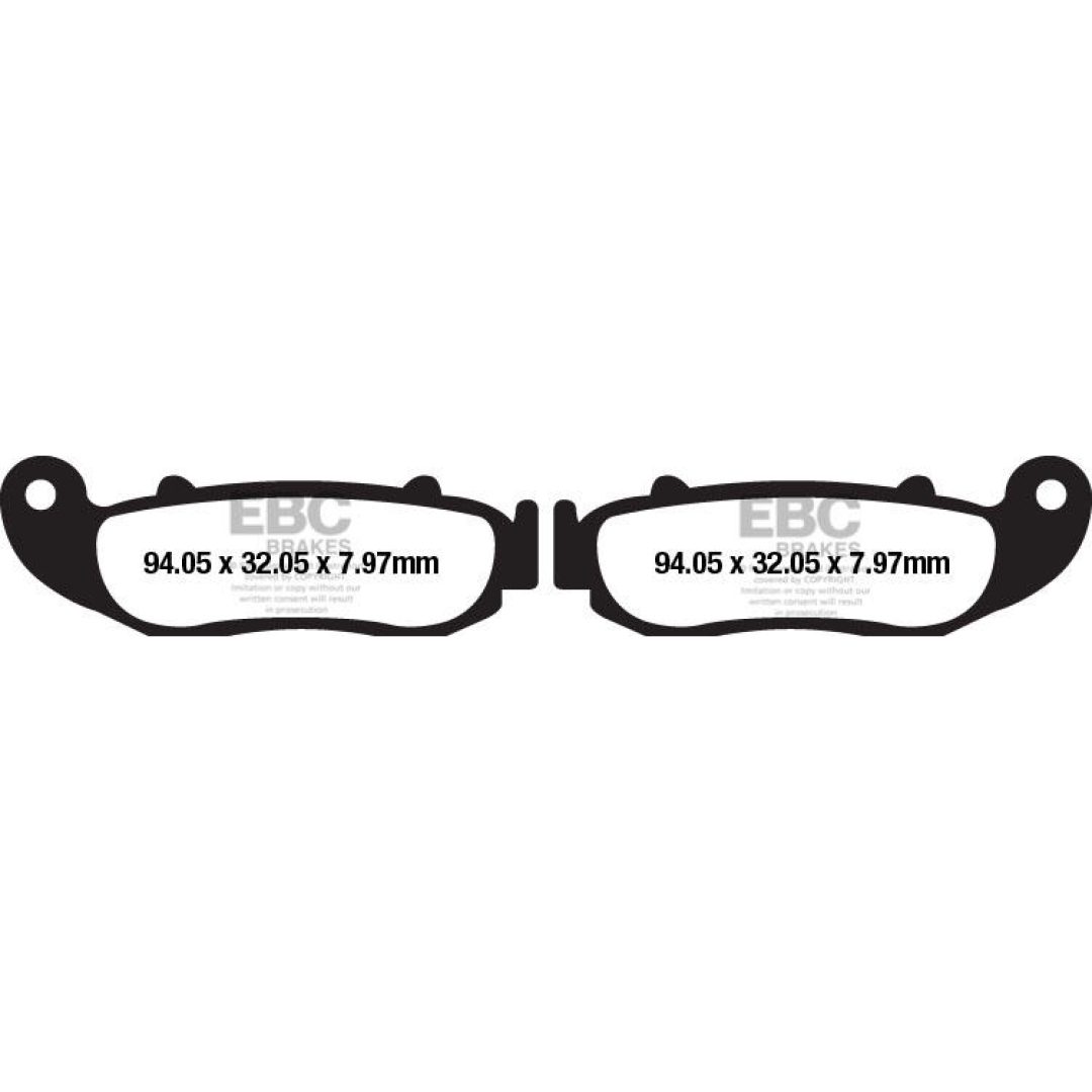Bromsbelägg FA-R Offroad EBC Brown