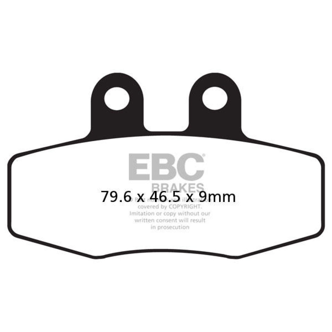 Bromsbelägg FA Street EBC Grå
