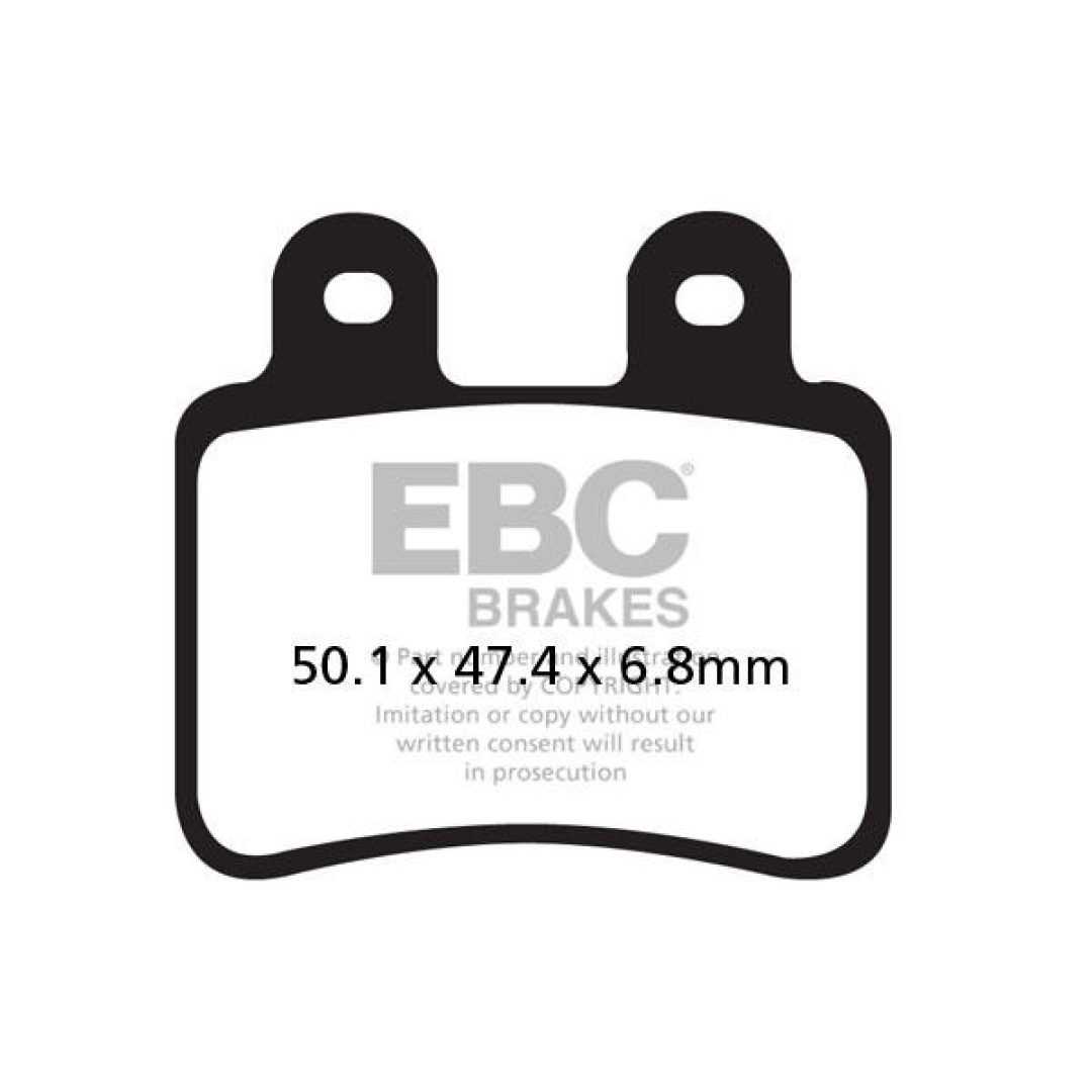 Bromsbelägg FA-TT Offroad EBC Svart