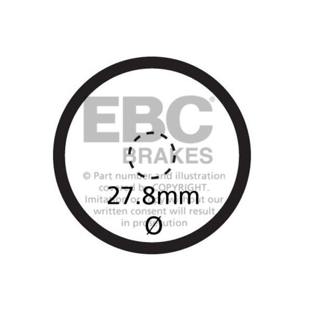 Bromsbelägg FA-V Street EBC Grå