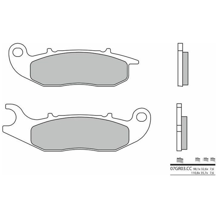 Bromsbelägg FRAM Carbon Ceramic Brembo Frambelägg – bild 2