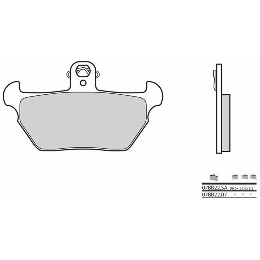 Bromsbelägg FRAM Carbon Ceramic Brembo Frambelägg – bild 2