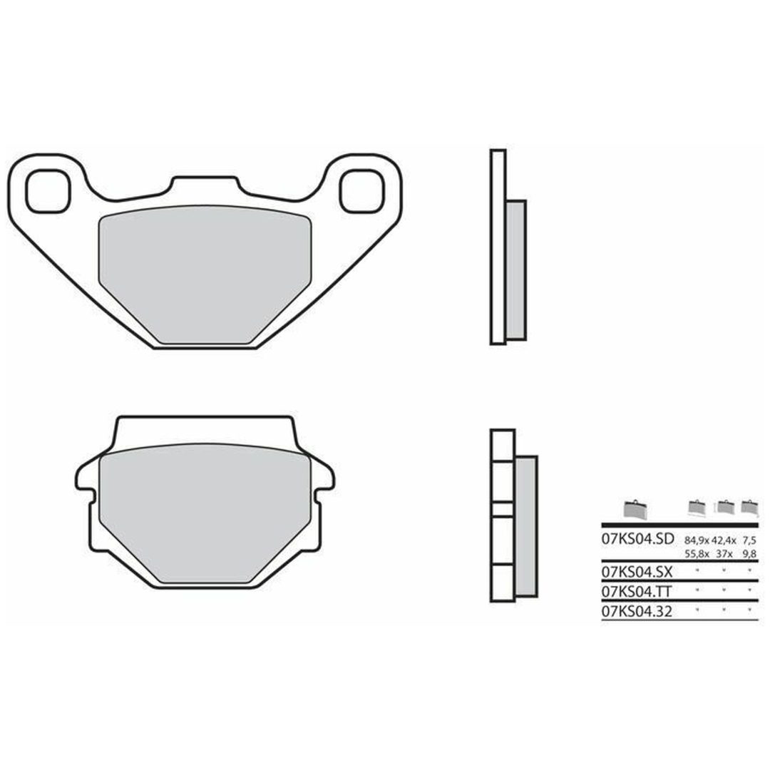 Bromsbelägg FRAM Carbon Ceramic Brembo Frambelägg – bild 2