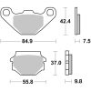 Bromsbelägg FRAM Carbon Ceramic Brembo Frambelägg – miniatyr 1