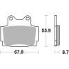 Bromsbelägg FRAM Carbon Ceramic Brembo Frambelägg – miniatyr 1