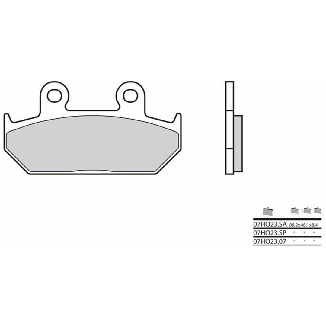 Bromsbelägg FRAM Carbon Ceramic Brembo Frambelägg – bild 2