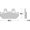 Bromsbelägg FRAM Carbon Ceramic Brembo Frambelägg – miniatyr 1