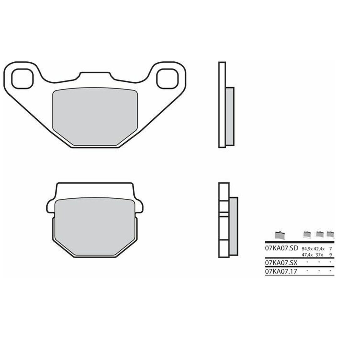 Bromsbelägg FRAM Carbon Ceramic Brembo Frambelägg – bild 2