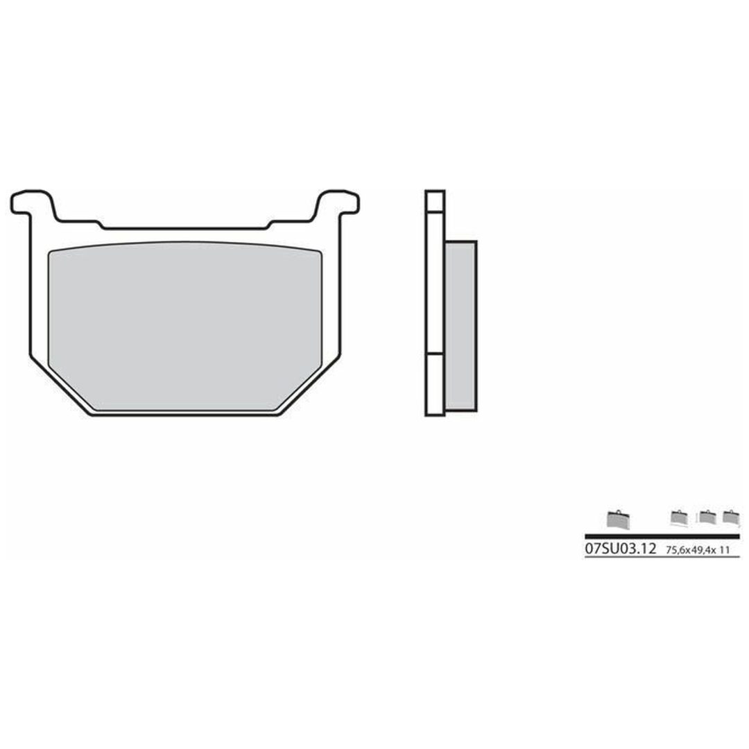 Bromsbelägg FRAM Carbon Ceramic Brembo Frambelägg – bild 2