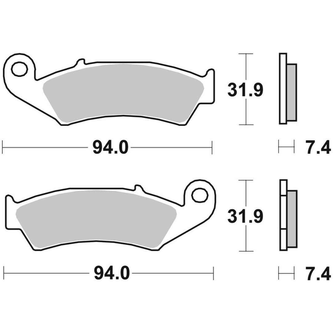 Bromsbelägg FRAM Carbon Ceramic Brembo Frambelägg