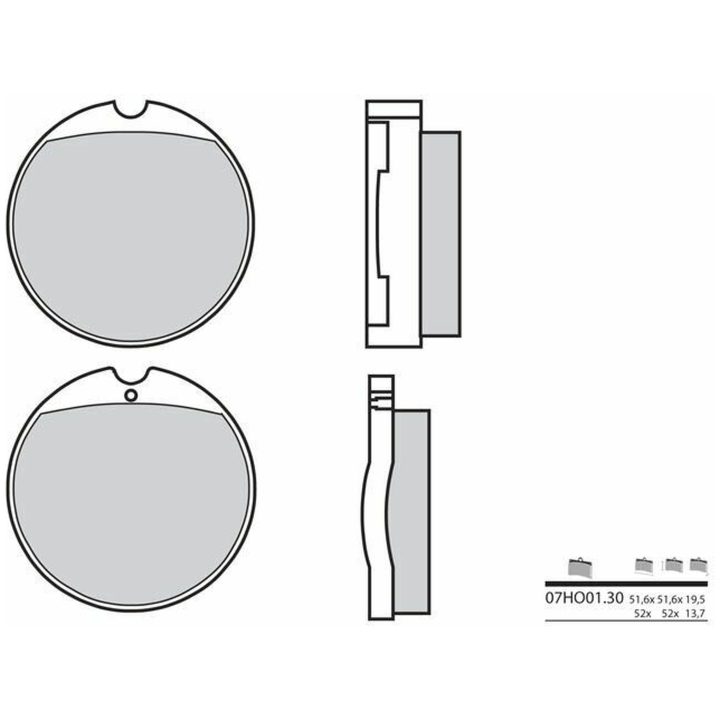 Bromsbelägg FRAM Carbon Ceramic Brembo Frambelägg – bild 2