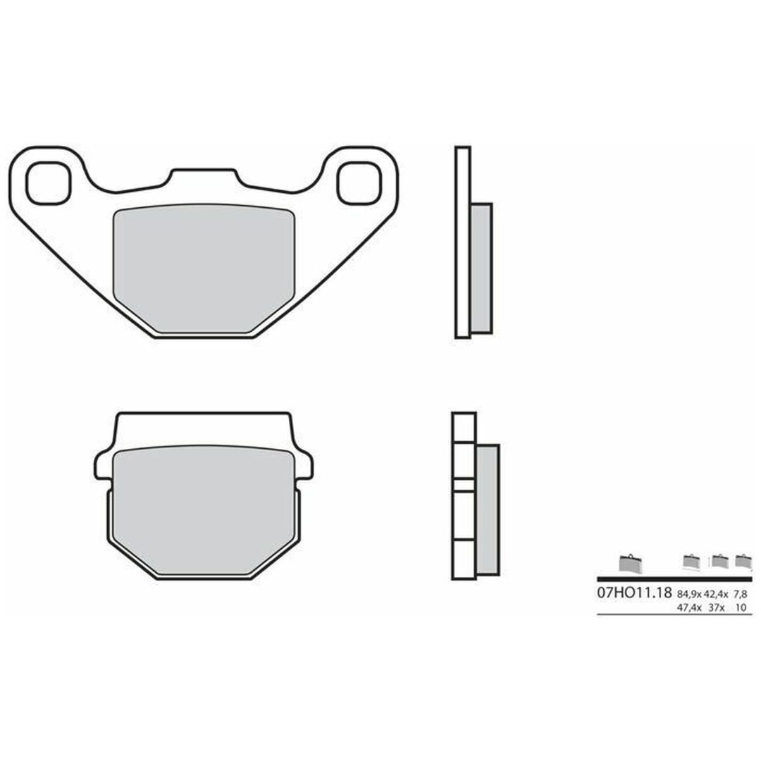 Bromsbelägg FRAM Carbon Ceramic Brembo Frambelägg – bild 2