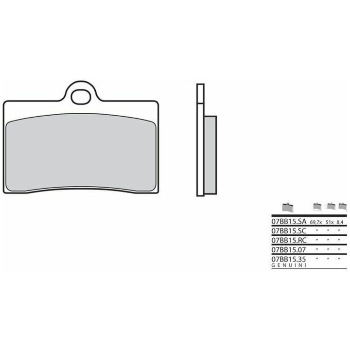Bromsbelägg FRAM Carbon Ceramic Brembo Frambelägg – bild 2
