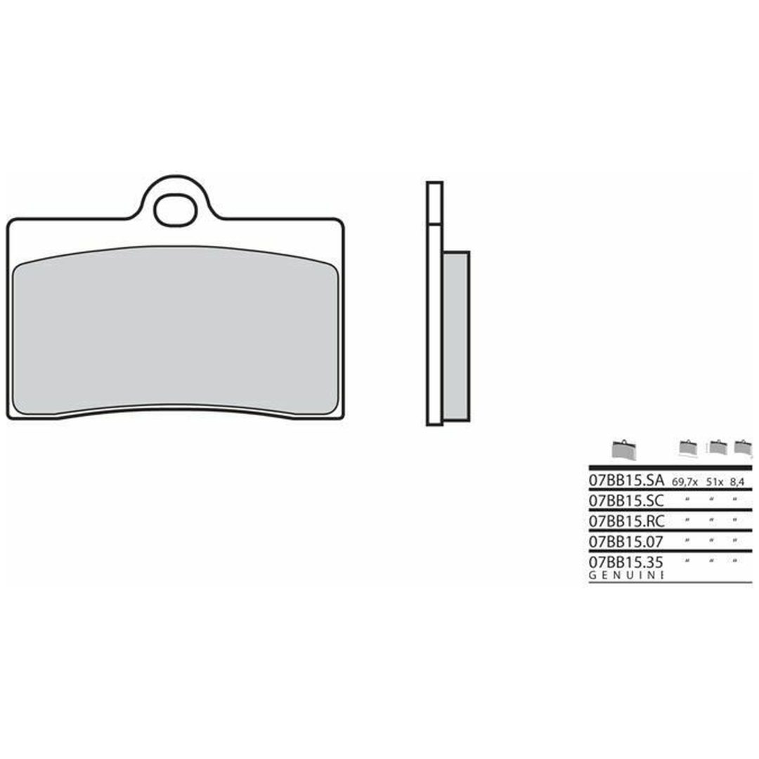 Bromsbelägg FRAM Carbon Ceramic Brembo Frambelägg