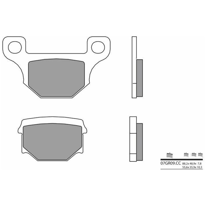 Bromsbelägg FRAM Carbon Ceramic Brembo Frambelägg – bild 2