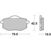 Bromsbelägg FRAM Carbon Ceramic Brembo Frambelägg – miniatyr 1