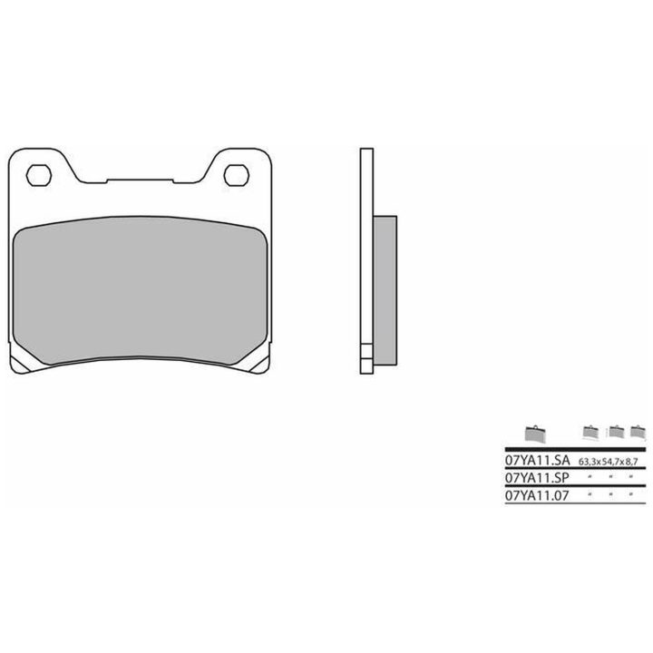 Bromsbelägg FRAM Carbon Ceramic Brembo Frambelägg – bild 2