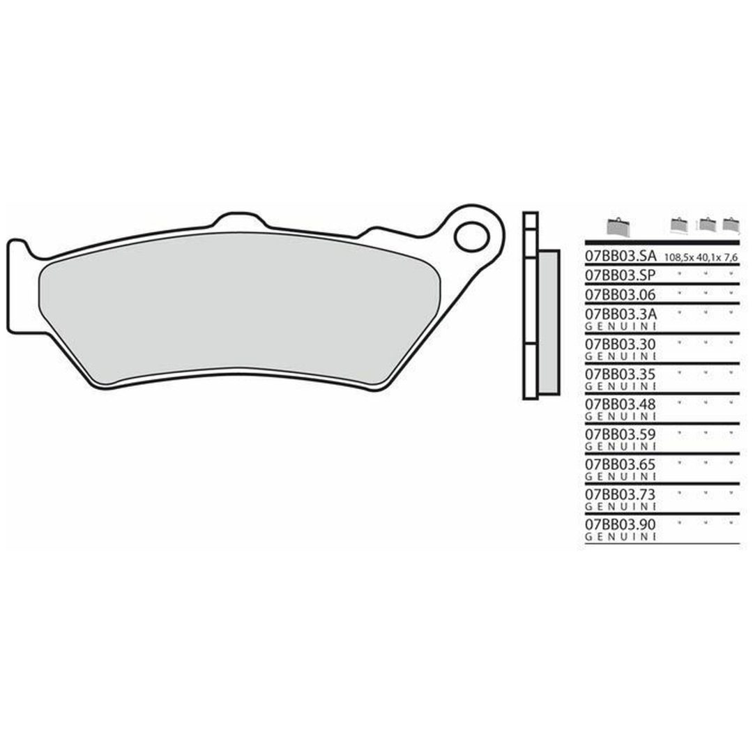 Bromsbelägg FRAM Carbon Ceramic Brembo Frambelägg