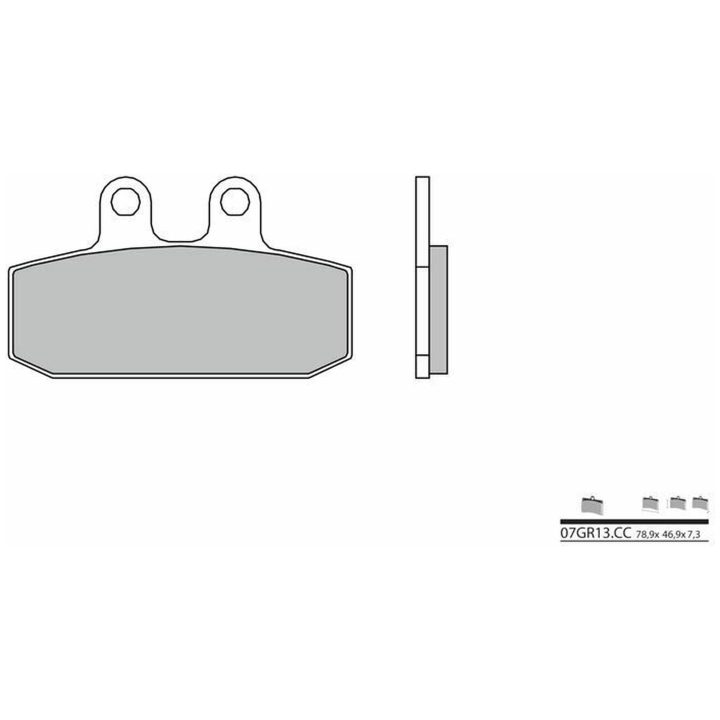 Bromsbelägg FRAM Carbon Ceramic Brembo Frambelägg – bild 2
